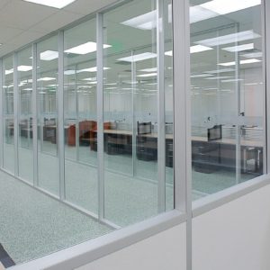 Стеклянная алюминиевая перегородка GFTD571